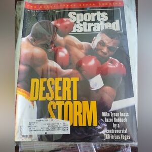 Sports Illustrated Magazine -  Mike Tyson Desert‎ Storm Cover